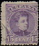 Spain 1901 Alfonso XIII 15 CTS Violeta Edifil 246. España 246 3. Subida por susofe